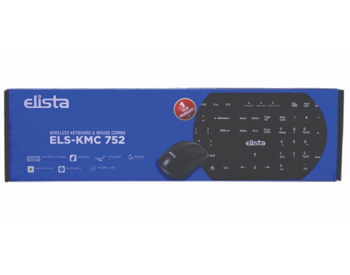 ELISTA KEYBORD MOUSE COMBO WIRELESS ELS KMC 752